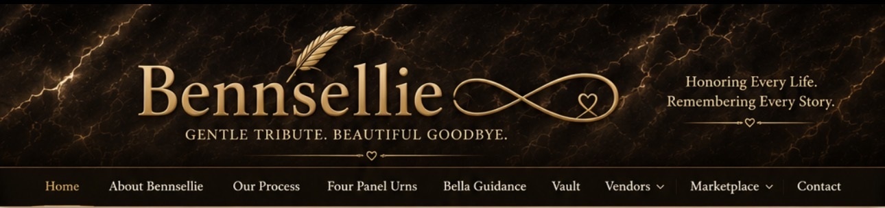Bennsellie approved header matching the landing page and Marketplace page.